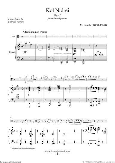 Kol Nidrei Op.47 (NEW EDITION)