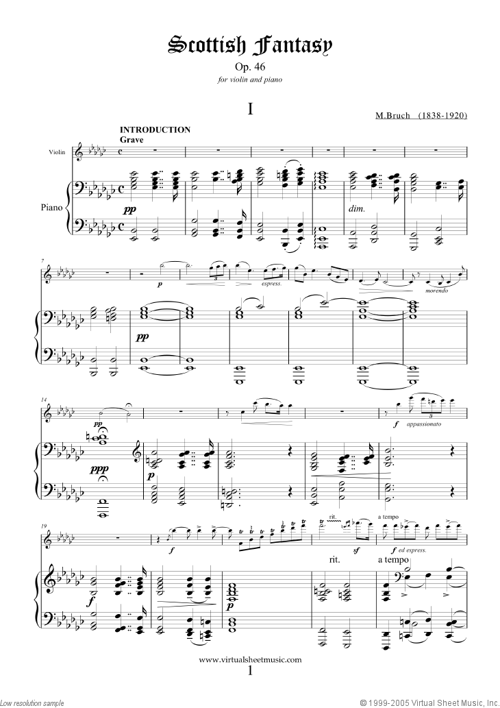Scottish Fantasy Op.46