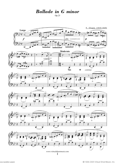Ballades Op.23 and Op.38 (collection  1)