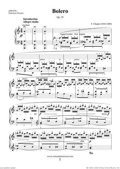 Bolero Op.19