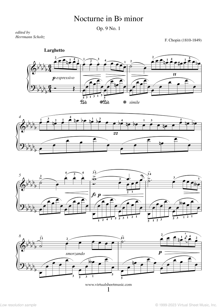Nocturne Op.9 No.1 in Bb minor (NEW EDITION)