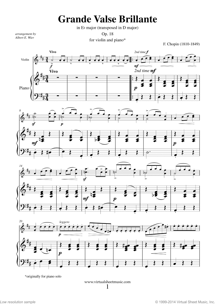 Grande Valse Brillante Op.18