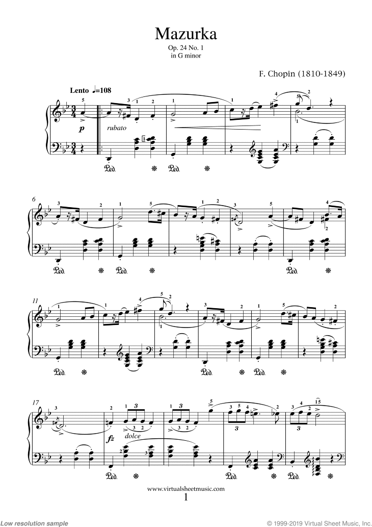 Mazurkas Op.24 (collection 3)