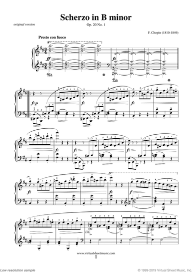 Scherzo in B minor Op. 20 No. 1 (NEW EDITION)