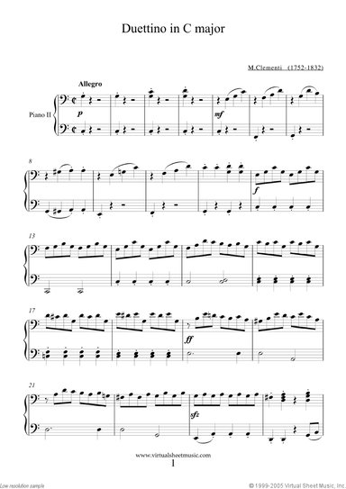 Duettino No.1 in C major