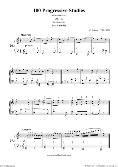 Progressive Studies, 100 Op.139, Part II