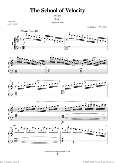 The School of Velocity Op.299, Book I