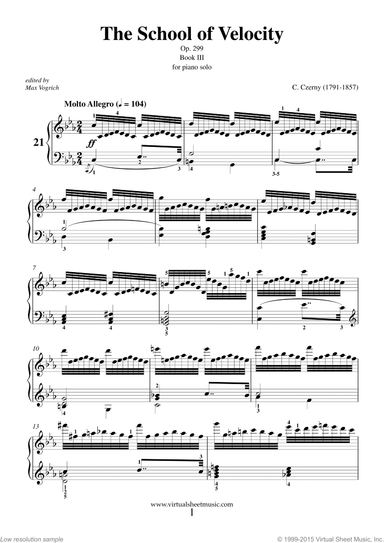 The School of Velocity Op.299, Book III