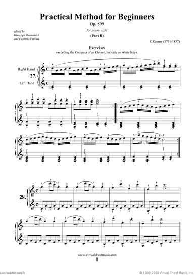 Practical Method for Beginners Op.599, Part II