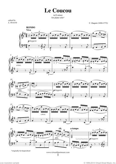 Le Coucou in E minor