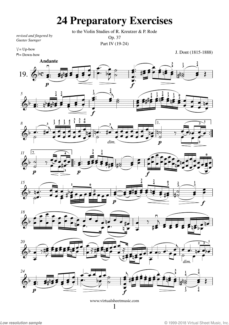 Studies, 24 Op.37 (Preparatory Exercises) - Part IV