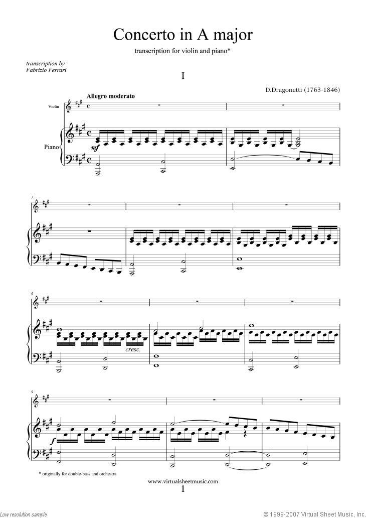 Concerto in A major