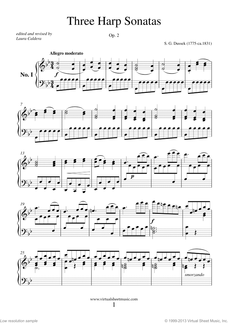 Three Harp Sonatas Op. 2
