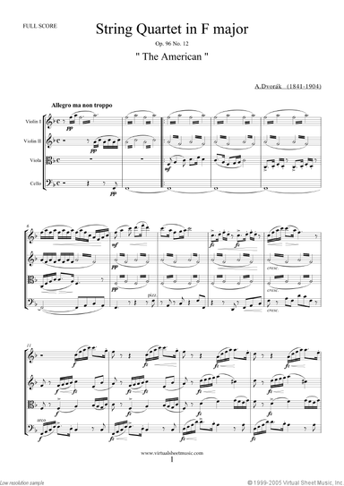 Quartet Op.96 No.12