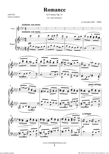 Romance in F minor Op.11
