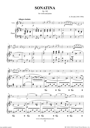 Sonatina in G major Op.100