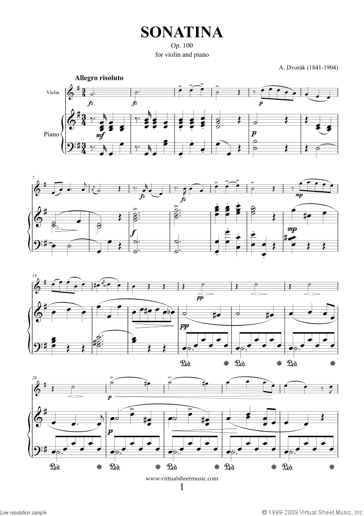 Sonatina in G major Op.100