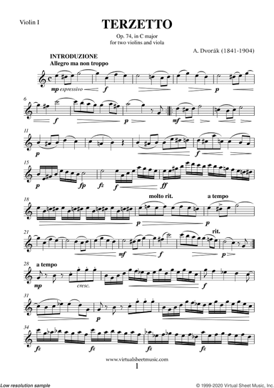 Terzetto Op. 74 (parts)