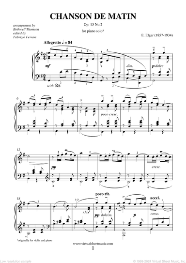Chanson de Matin