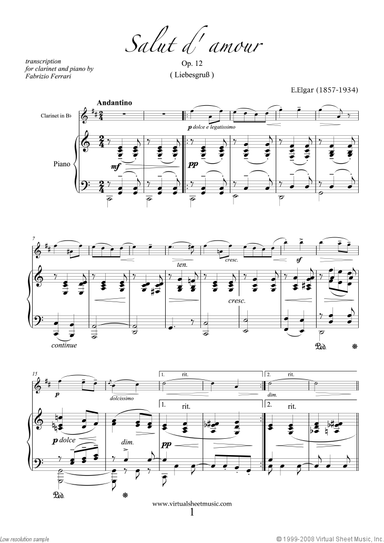 Salut d' Amour Op.12