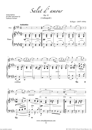 Salut d' Amour Op.12