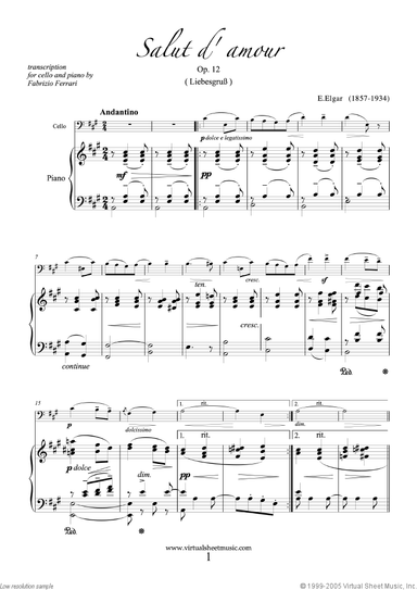 Salut d' Amour Op.12