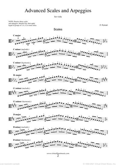 Advanced Scales and Arpeggios