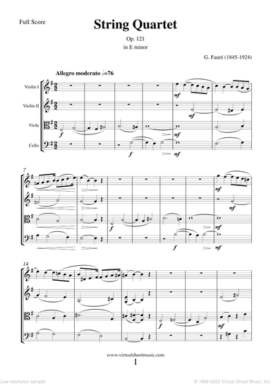 String Quartet in E minor Op. 121 (COMPLETE)