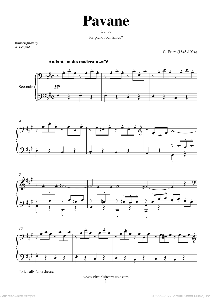 Pavane Op.50