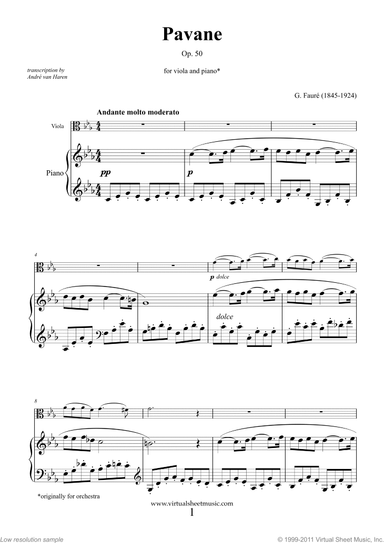 Pavane Op.50