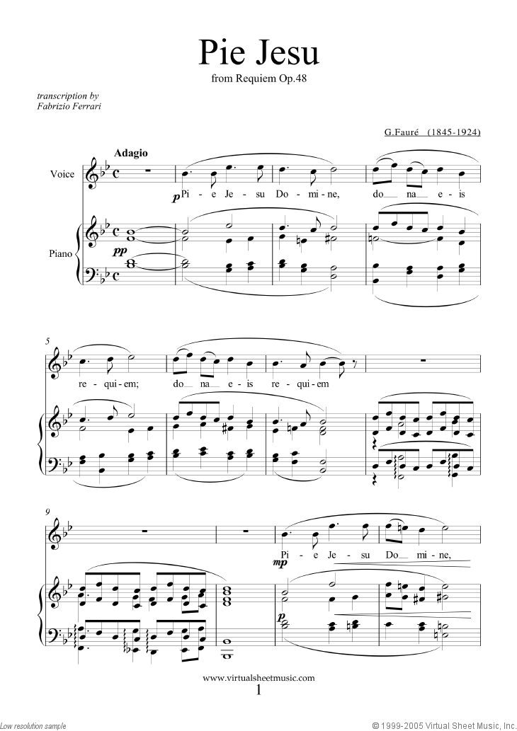 Pie Jesu (Blessed Jesu)