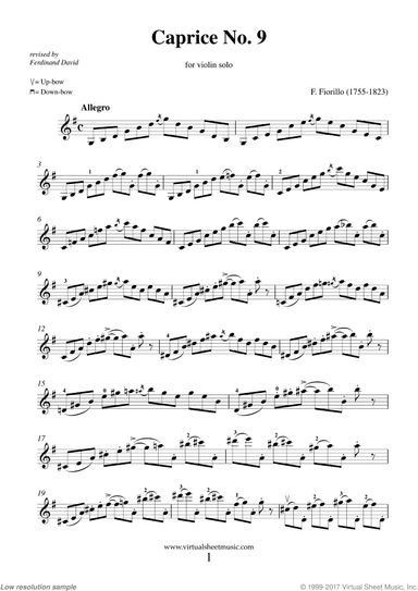 Caprices No. 9 (from 36 Caprices)