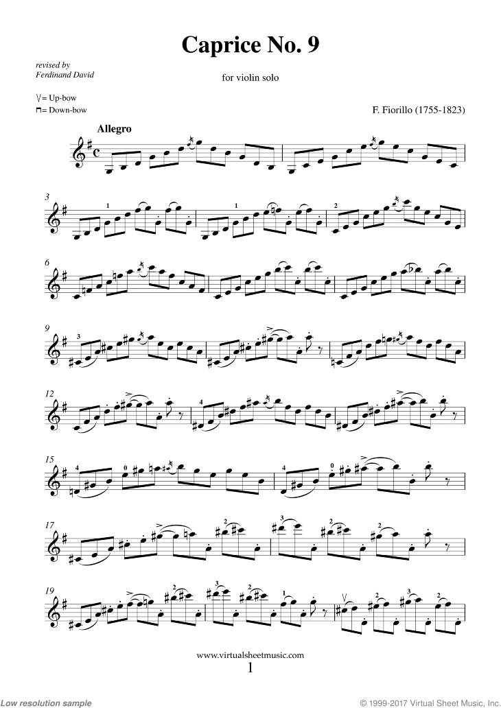 Caprices No. 9 (from 36 Caprices)