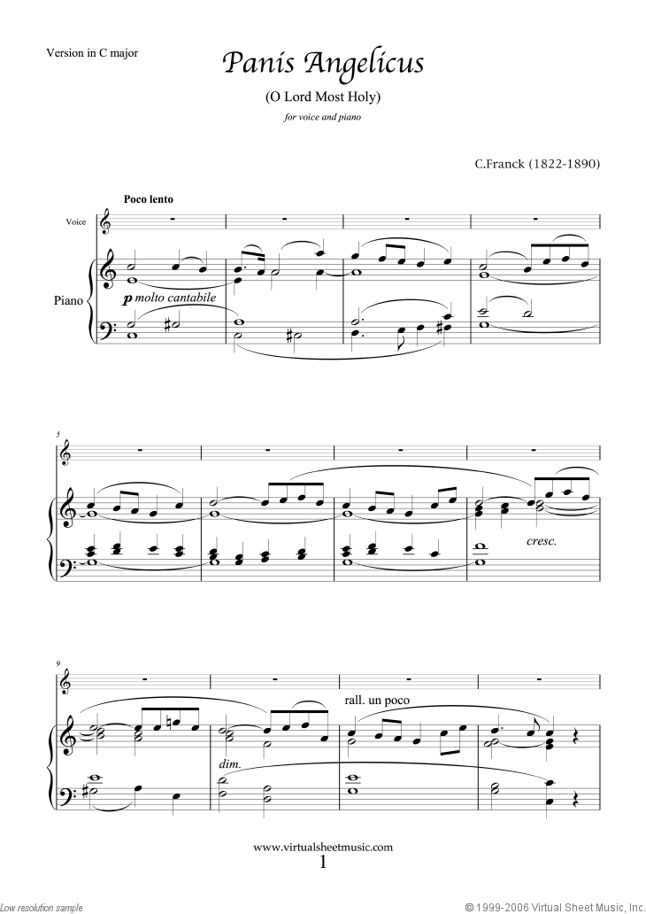 Panis Angelicus (in C major)
