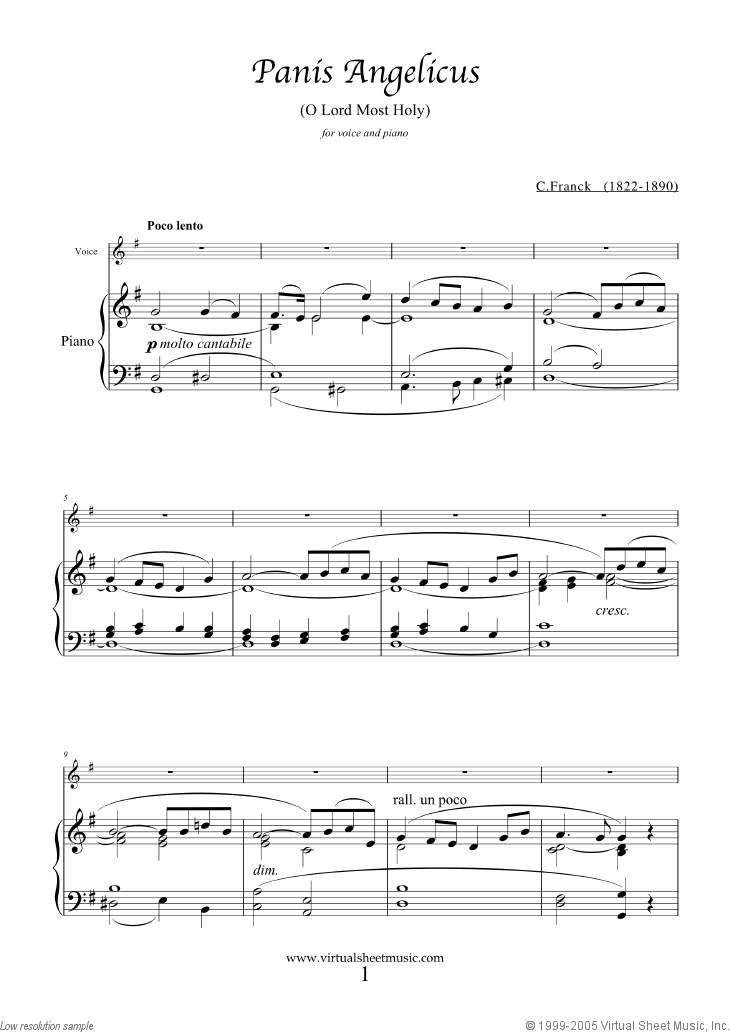 Panis Angelicus (in G major)