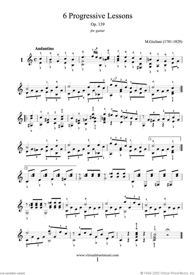 Progressive Lessons, 6 - Op.139