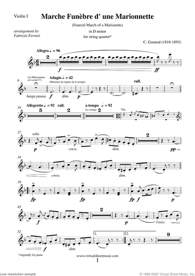 Funeral March of a Marionette (parts)