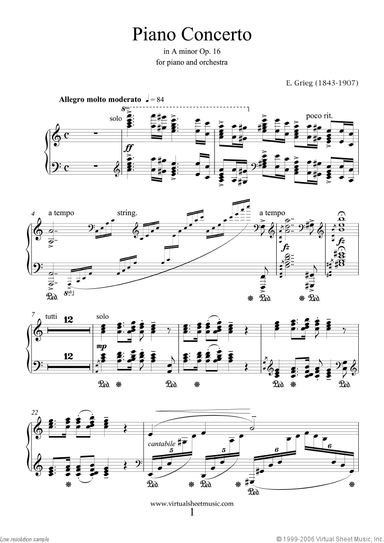 Concerto in A minor Op.16