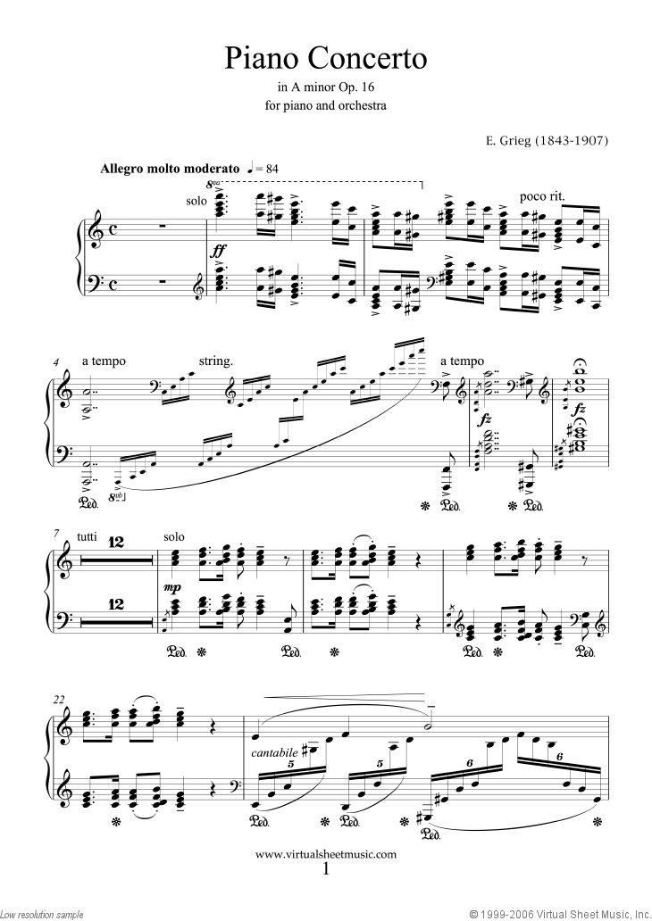 Concerto in A minor Op.16