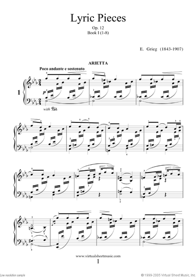 Lyric Pieces, Op.12 - book I