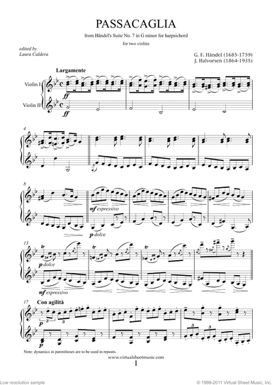 Passacaglia on a theme by G.F.Handel