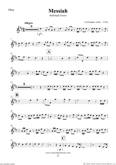 Hallelujah Chorus from Messiah (parts)