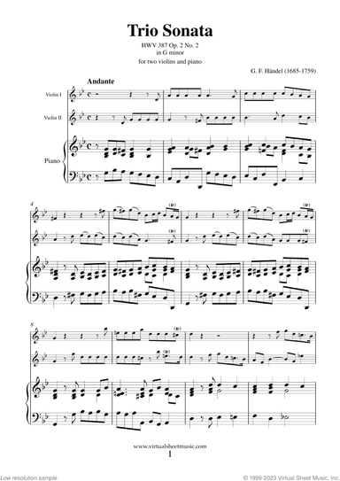 Trio Sonata Op. 2 No. 2