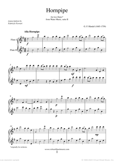 Hornpipe from Water Music