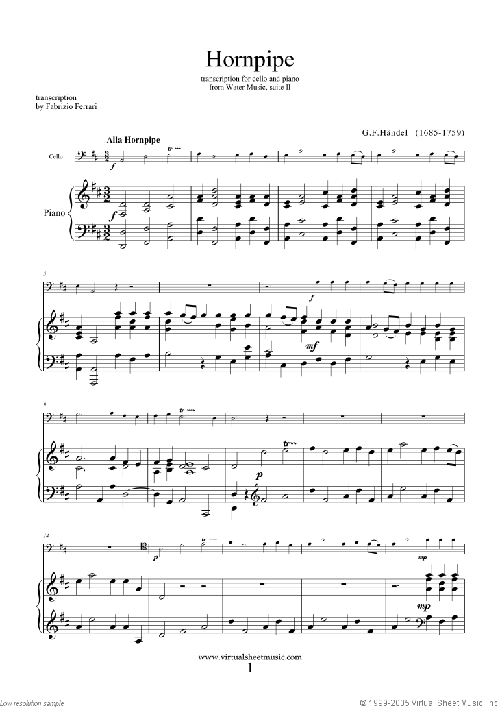 Hornpipe from Water Music