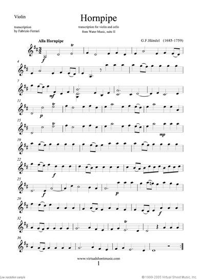 Hornpipe from Water Music