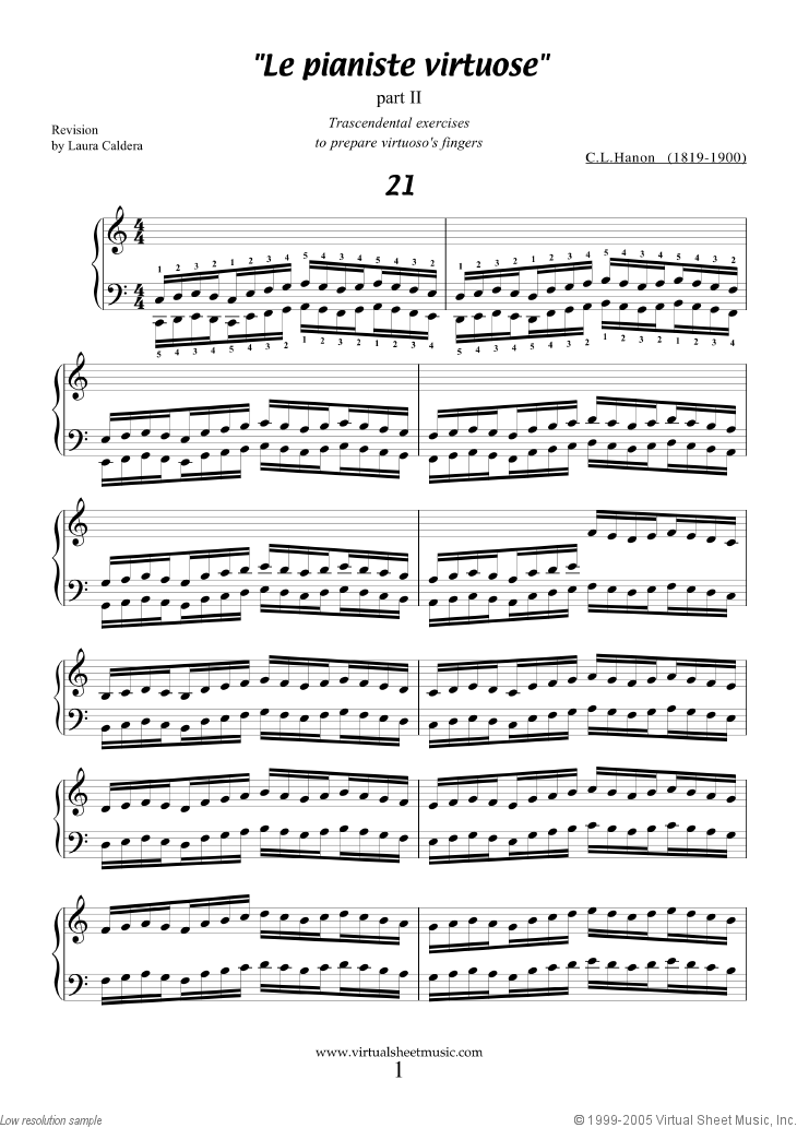 Le Pianiste Virtuose, part II A