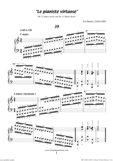 Le Pianiste Virtuose, part II B (scales and arpeggios)