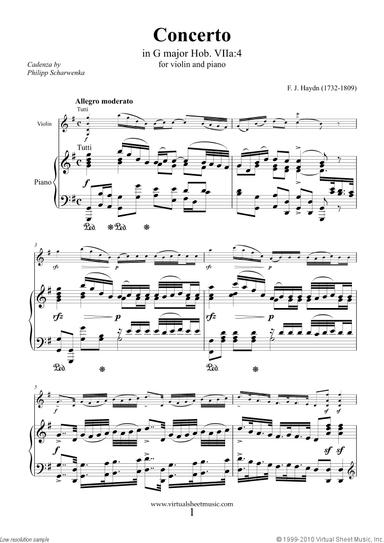Concerto No. 4 in G major