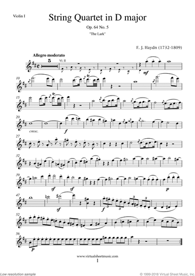 String Quartet in D major